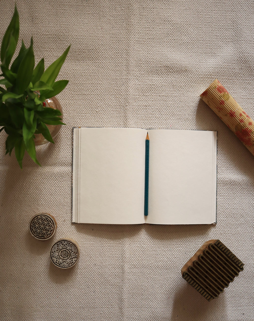 Stamped Stories - 15 | Block Printed Handmade Diary