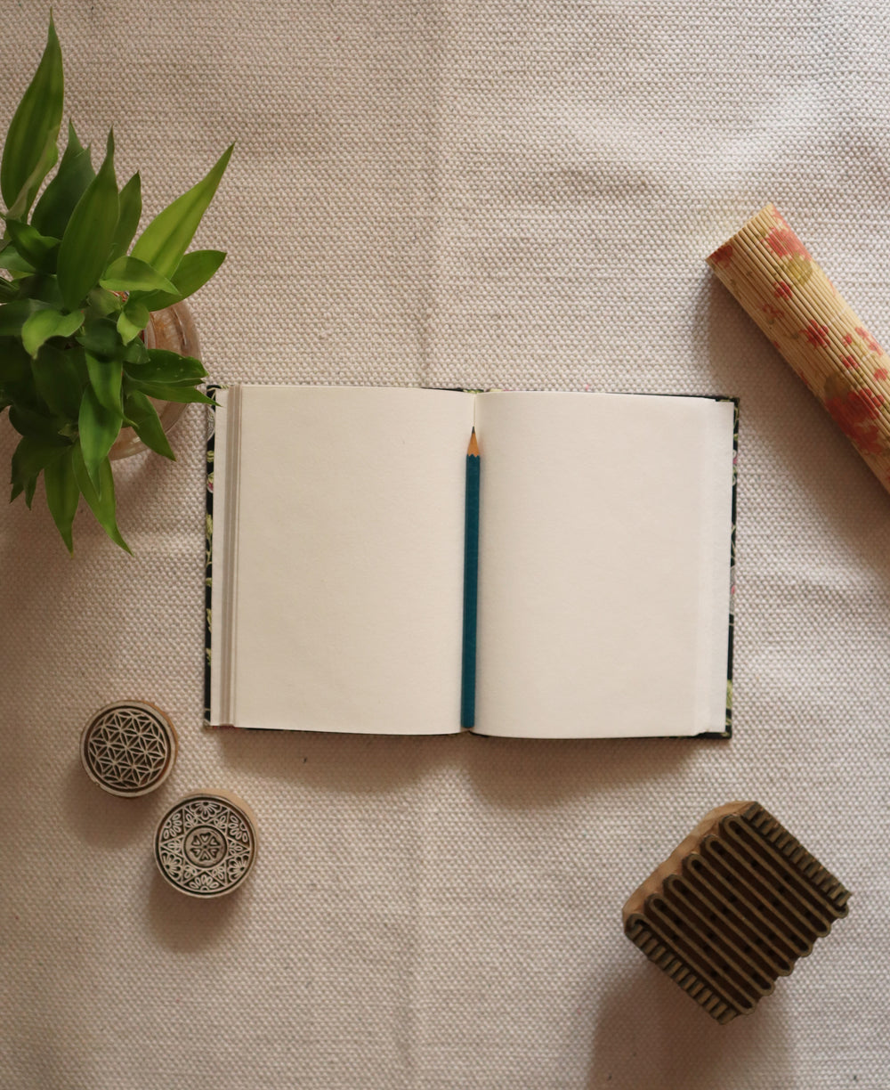 Stamped Stories - 02 | Block Printed Handmade Diary