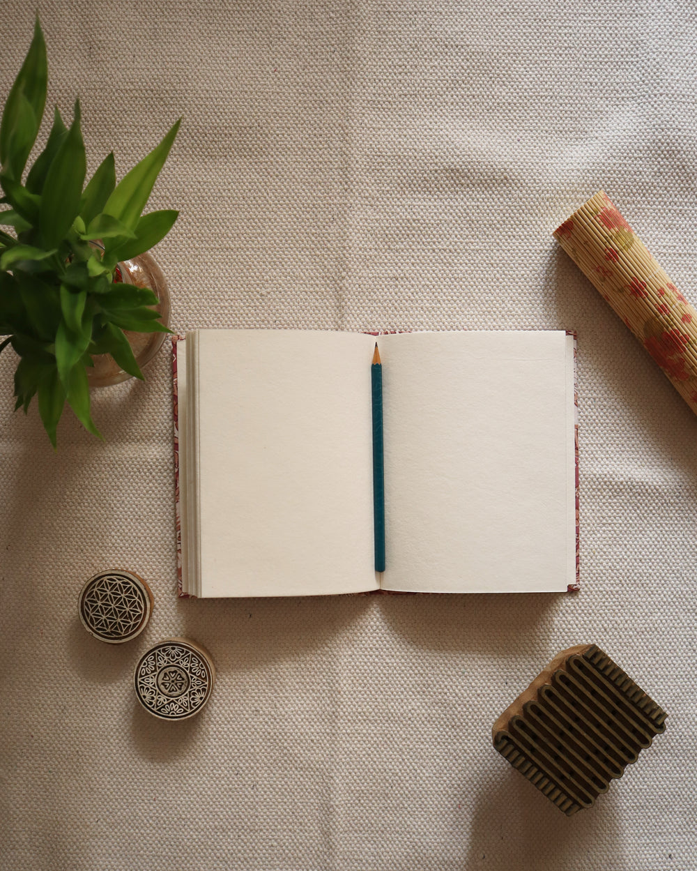 Stamped Stories - 08 | Block Printed Handmade Diary